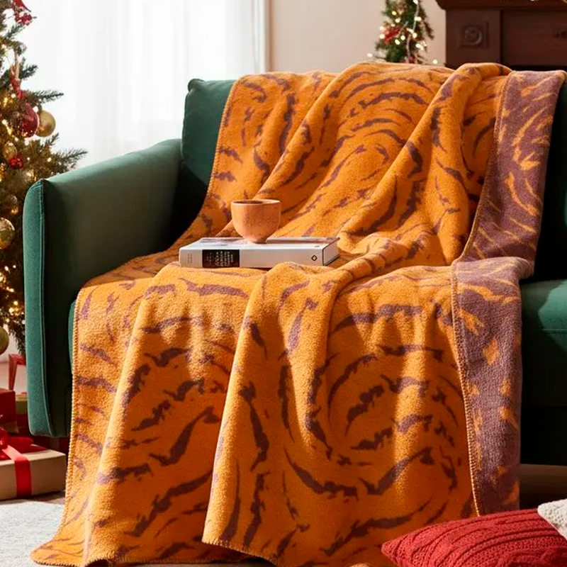 Плед 150x200см Pappel Cotton, коричневый