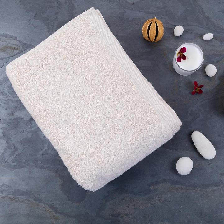 Полотенце махровое Lameirinho Aqua 70x140см, цвет кремовый