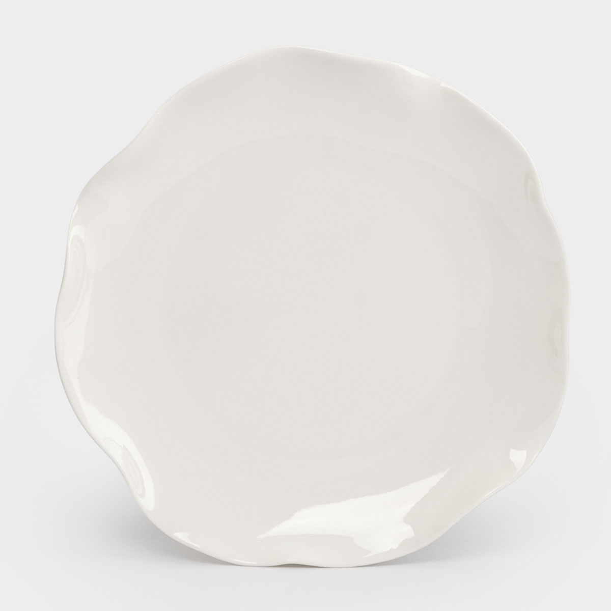 Тарелка закусочная Anna Lafarg White Ocean Волнистый край