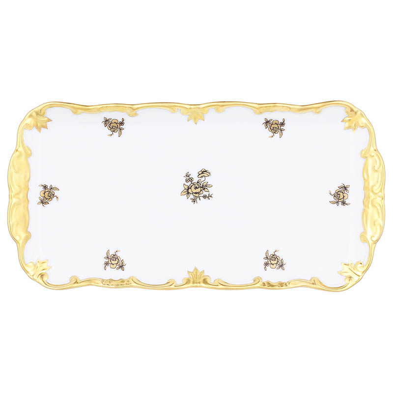 Рулетница 26см Weimar Porzellan Роза Золотая