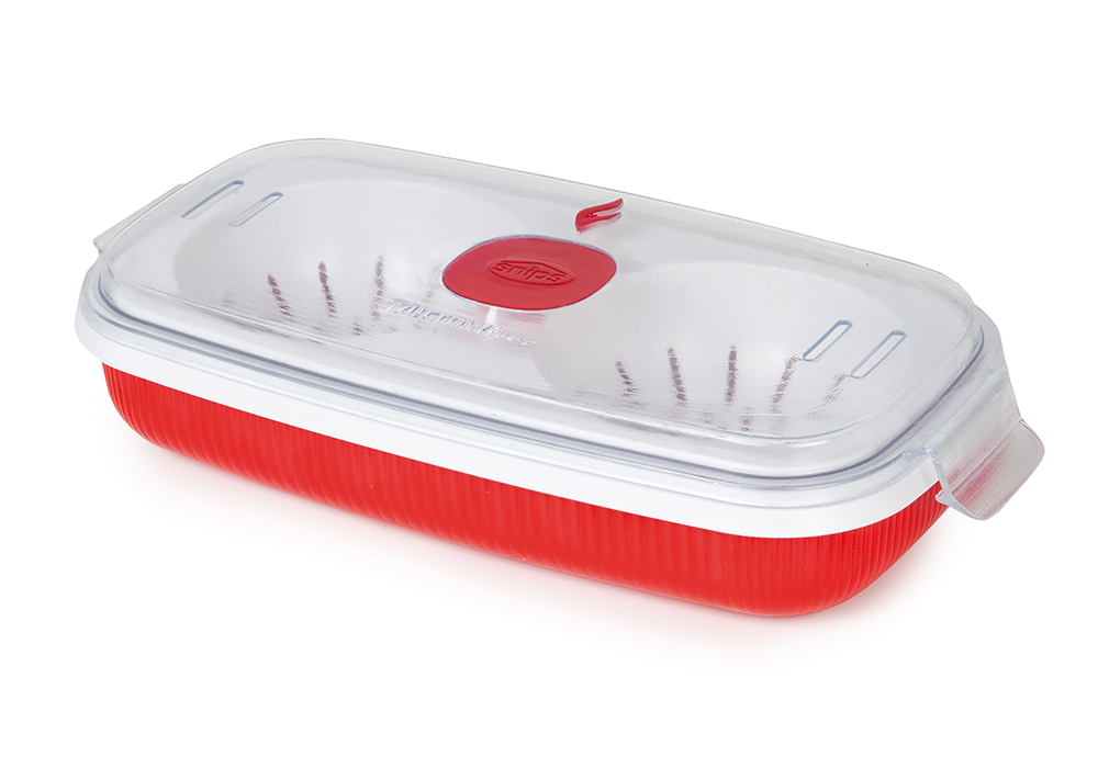 Форма для яиц и омлетница Snips Microwave 13 см, цвет красный
