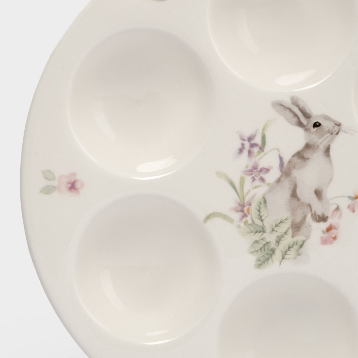 Блюдо пасхальное Anna Lafarg Пасха Натуральная Кролик с цветами