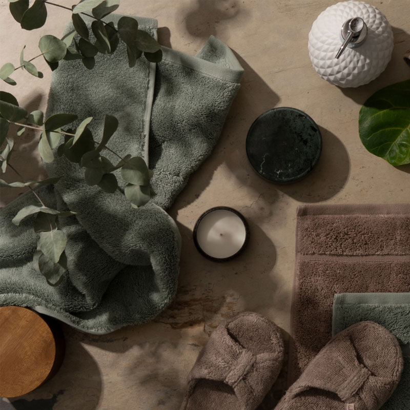 Полотенце махровое Pappel Cirrus/S 30x50, хаки