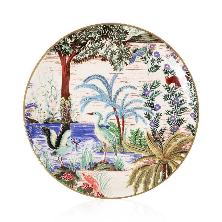 Тарелка для канапе Gien Le Jardin Du Palais Цапля