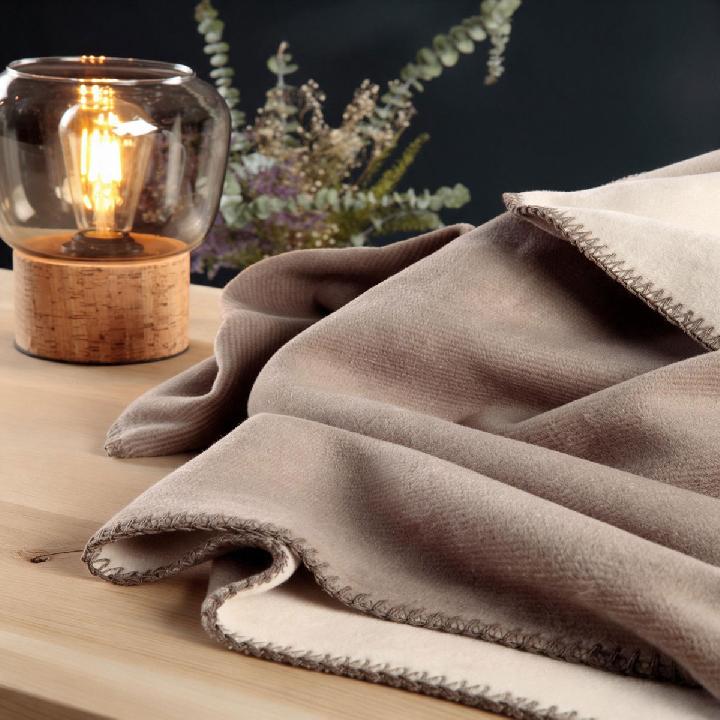 Плед 1,5-спальный Biederlack Duo Cotton Melange 150x200см