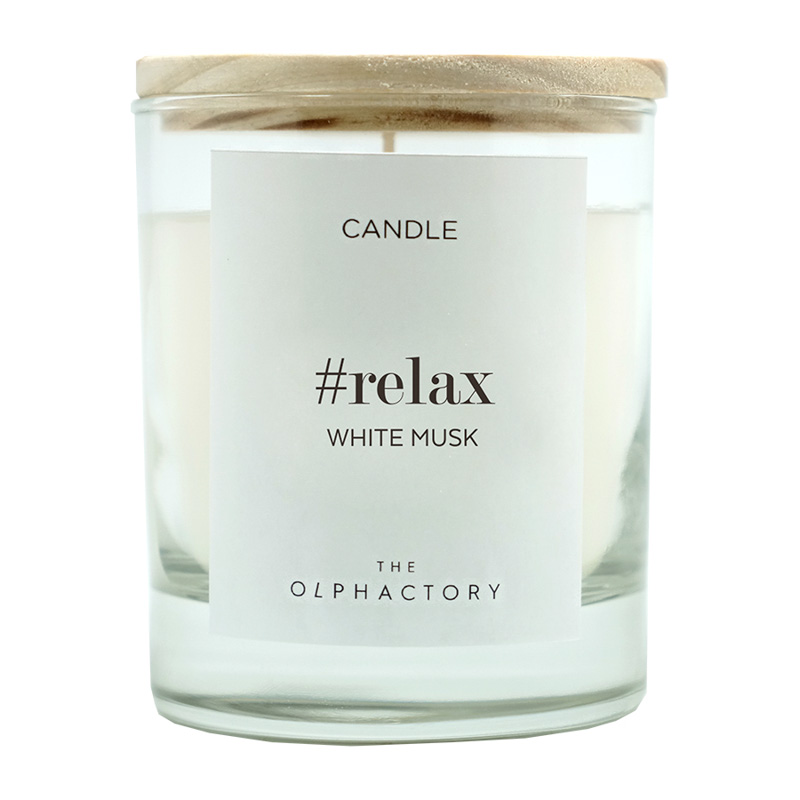 

Свеча ароматическая RELAX - Белый Мускус, 40 ч