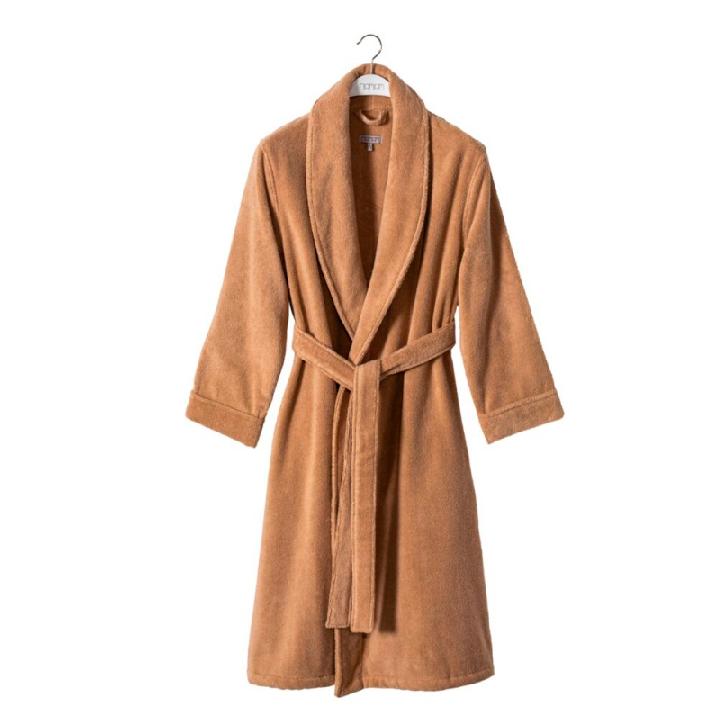 Халат Hamam Heritage Natural Cotton Organic S, цвет темно-карамельный