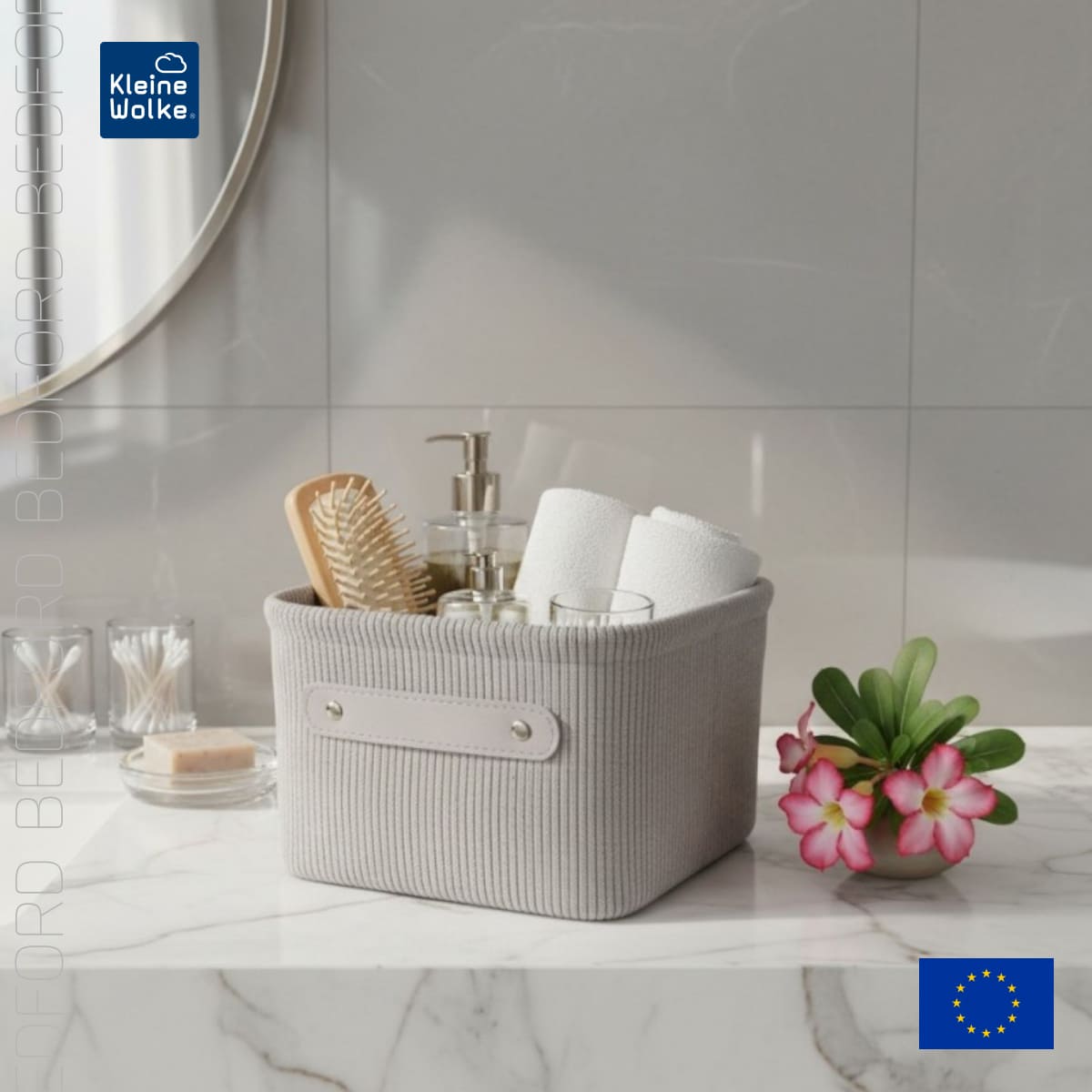 Корзина для хранения Kleine Wolke Bedford Platinum 17x11,5x22см