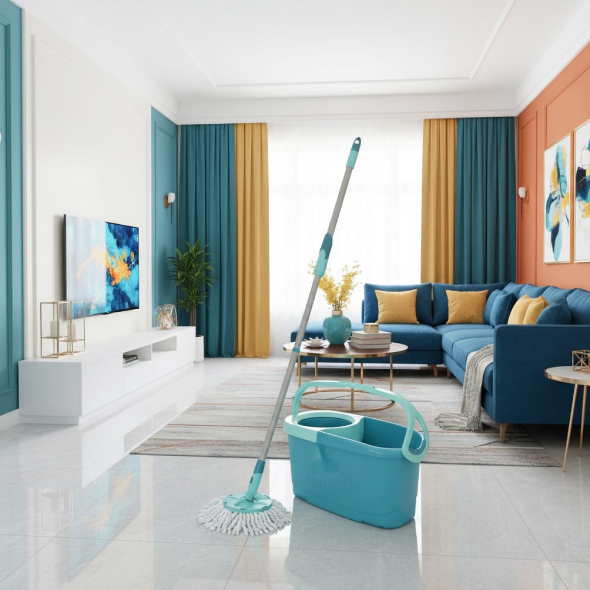 Набор для уборки Leifheit Clean Twist швабра и ведро с отжимом