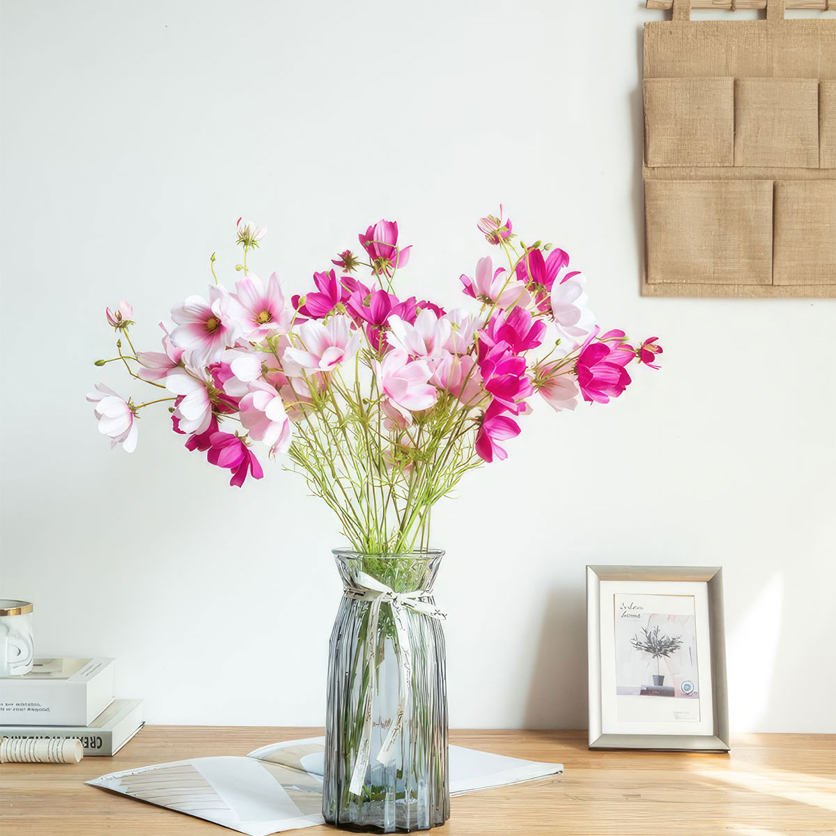 Цветы искусственные FloDecor Маргаритка 57,5см, цвет темно-розовый