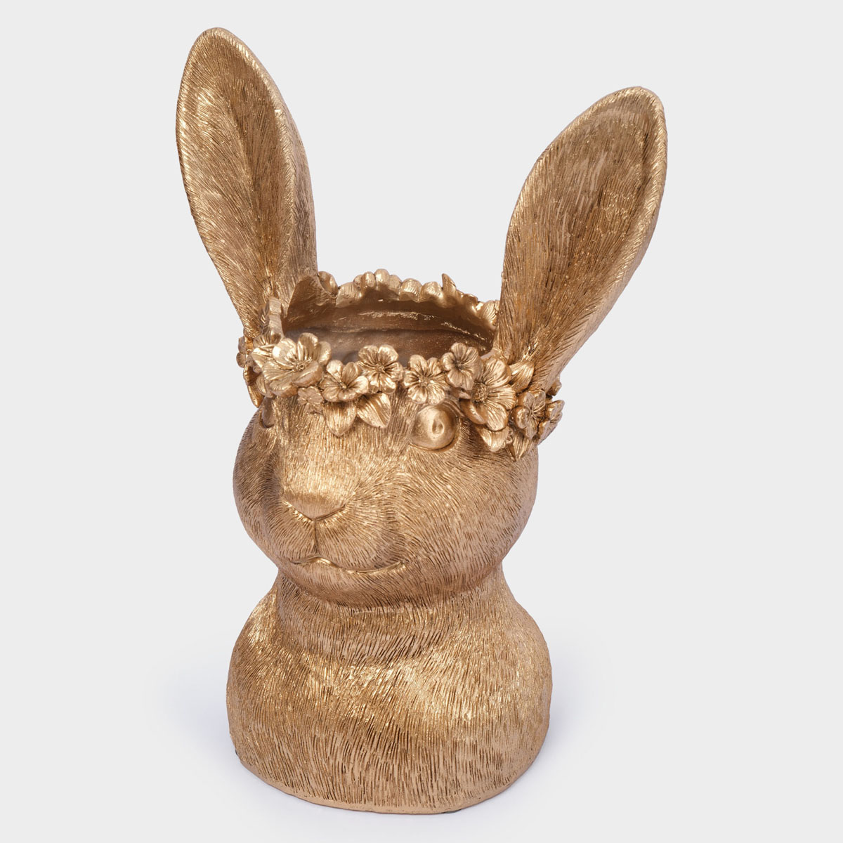 Ваза Anna Lafarg Пасха Золотая Кролик в венке