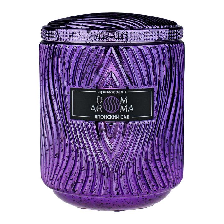 Свеча ароматическая Dom Aroma Пламя. Японский сад 420гр