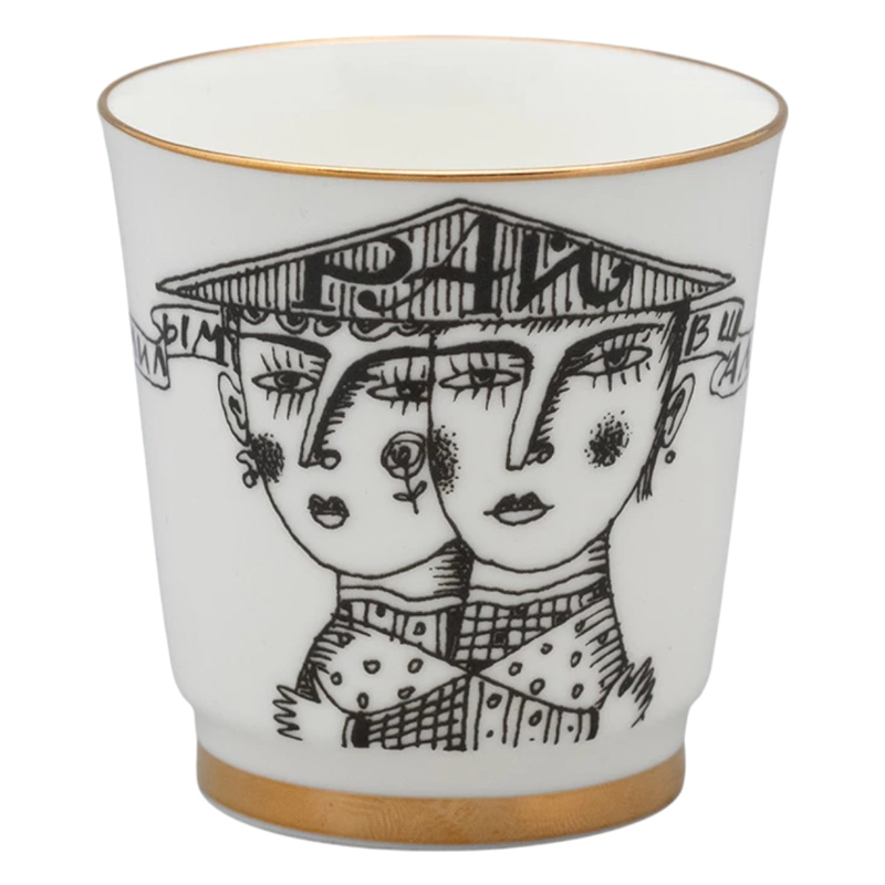 Набор стопок Императорский фарфоровый завод Пословицы русского народа 70мл, 6шт