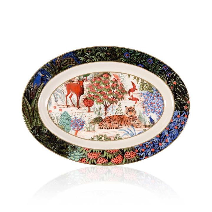Блюдо овальное Gien Le Jardin Du Palais 37х26см