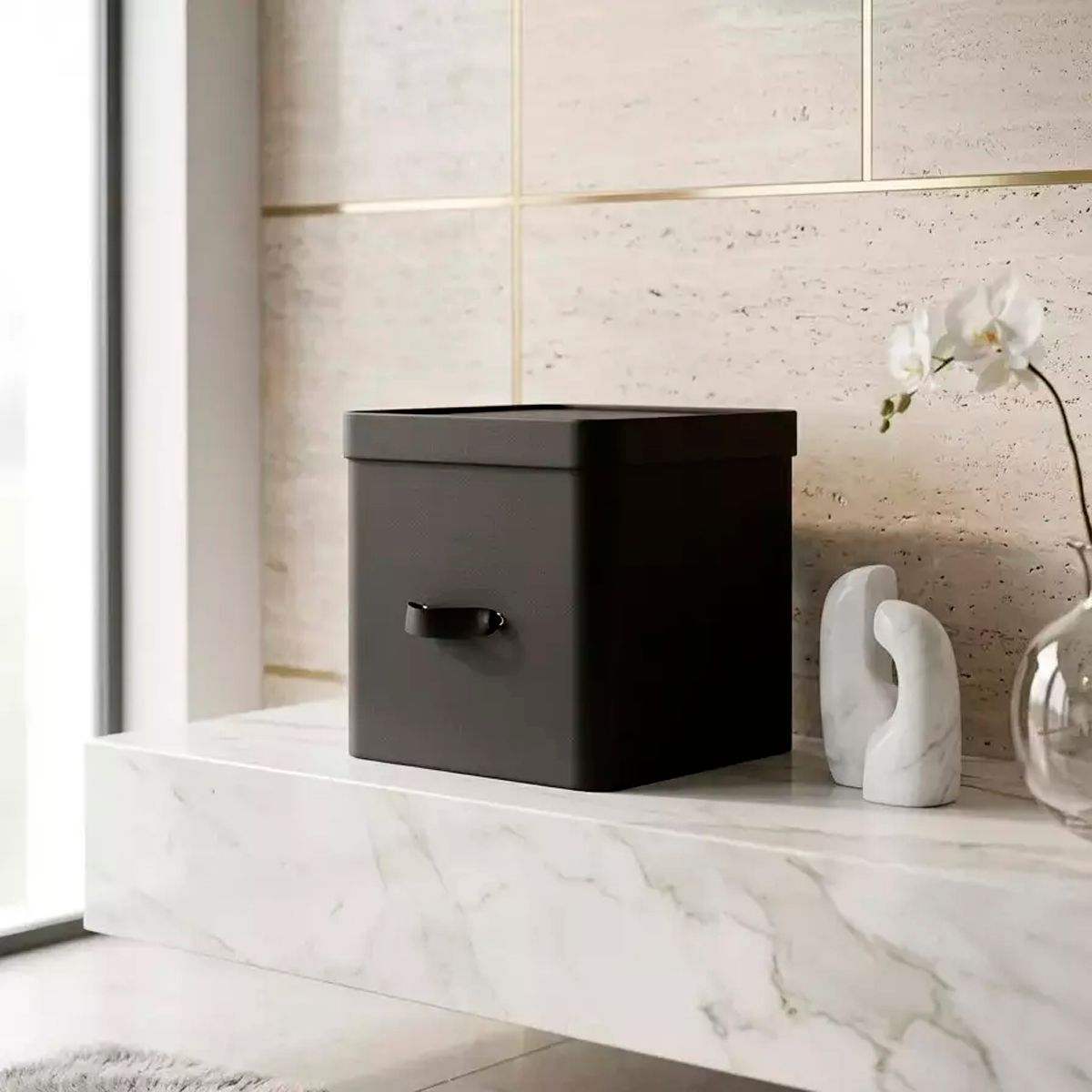 Коробка для хранения Rompicato Cube L, цвет черный