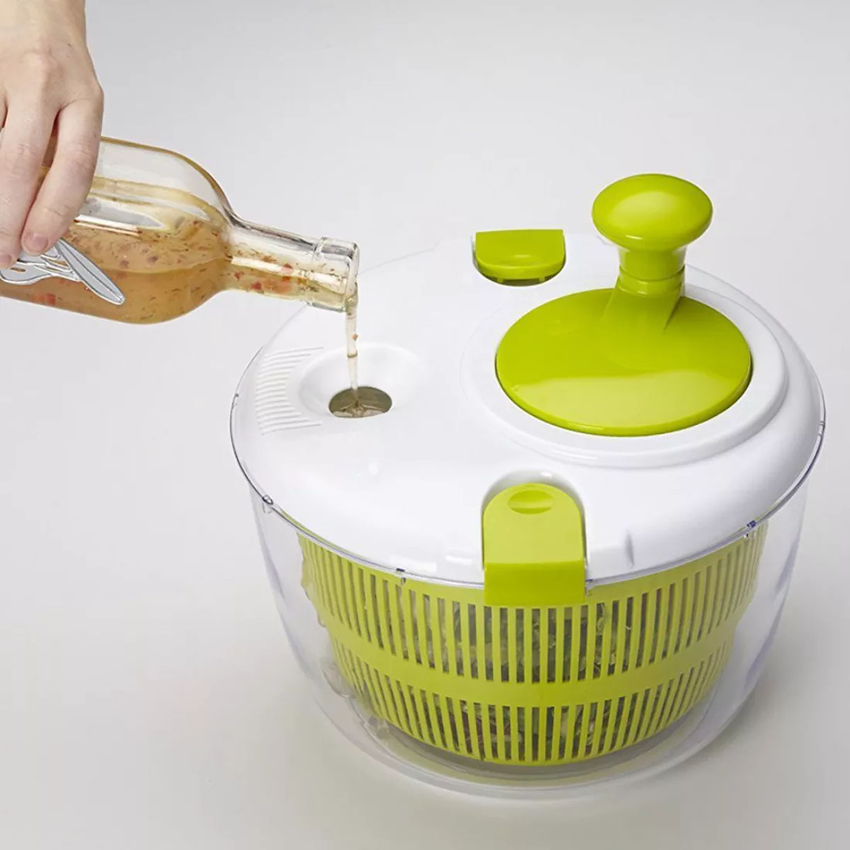 Сушилка для салата с крышкой Kitchen Craft Twist action