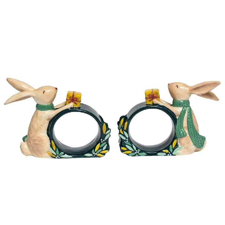 Набор колец для салфеток Portmeirion Woodland Tales Кролики 2шт