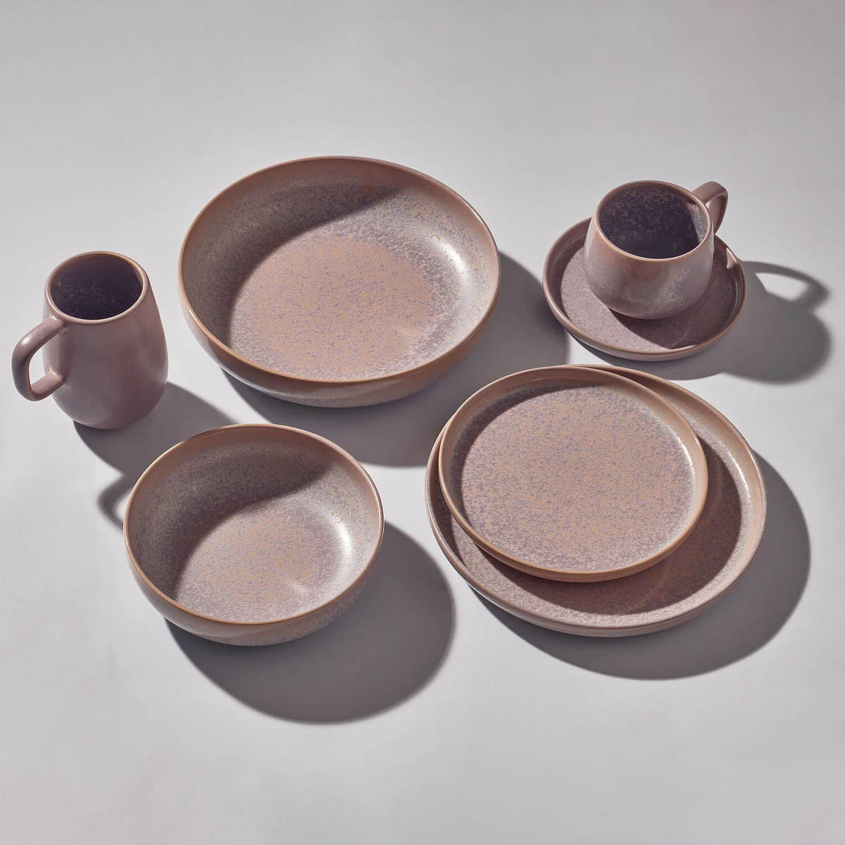 Тарелка плоская 22см Kenai Ceramics Luma, цвет лавандовый