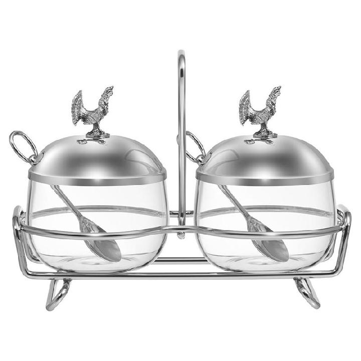 Емкость для хранения двойная Lefard Охота с ложками