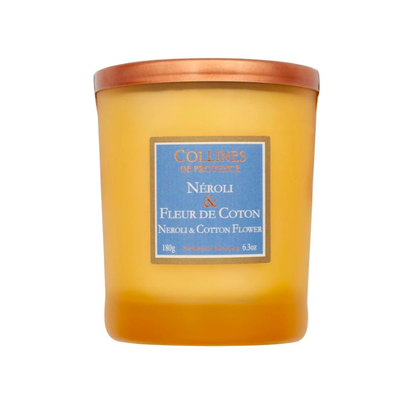 Свеча ароматическая Collines de Provence Duos Parfumes Neroli and Cotton 180г