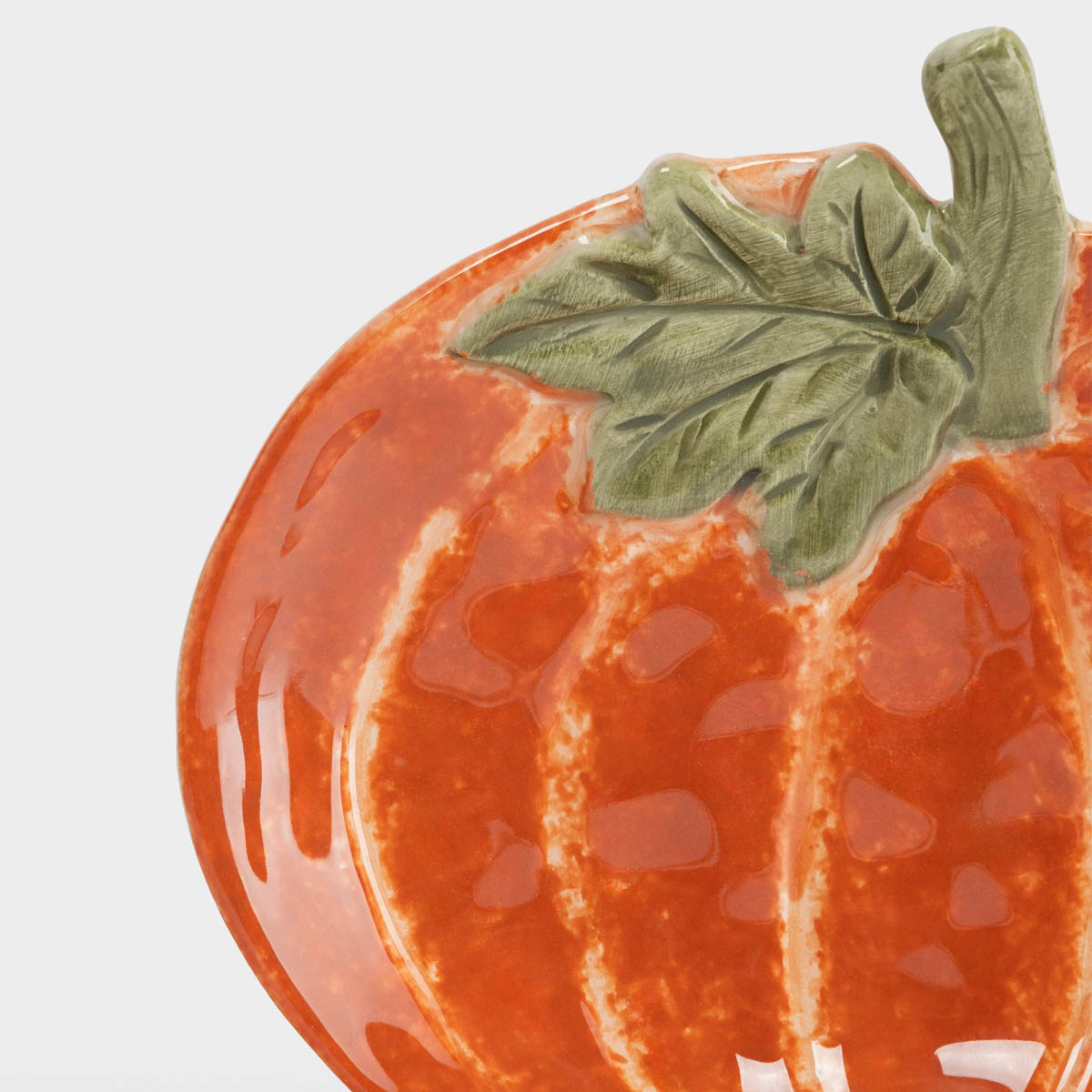 Блюдо Anna Lafarg Bright Pumpkin Тыква с листом 16х14см