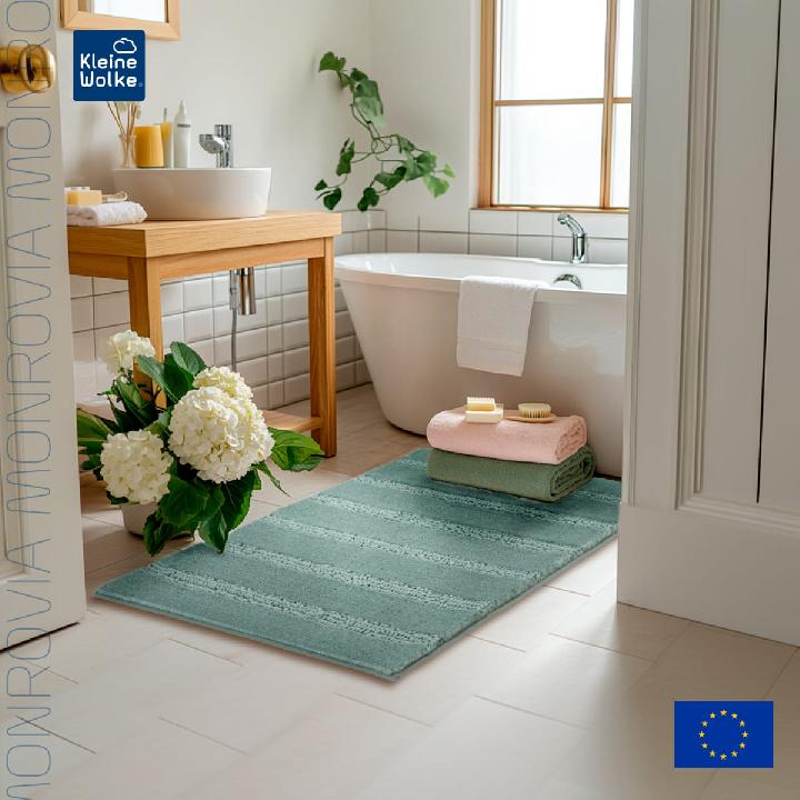 Коврик для ванной комнаты Kleine Wolke Monrovia 60x100см, зеленый