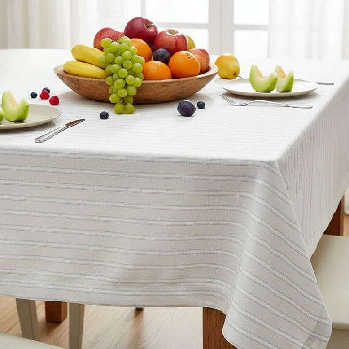Скатерть Lameirinho Classic Ivory 190x140см, цвет серый