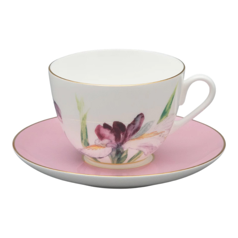Чайная пара Императорский фарфоровый завод L'Art Des Fleurs Роузи