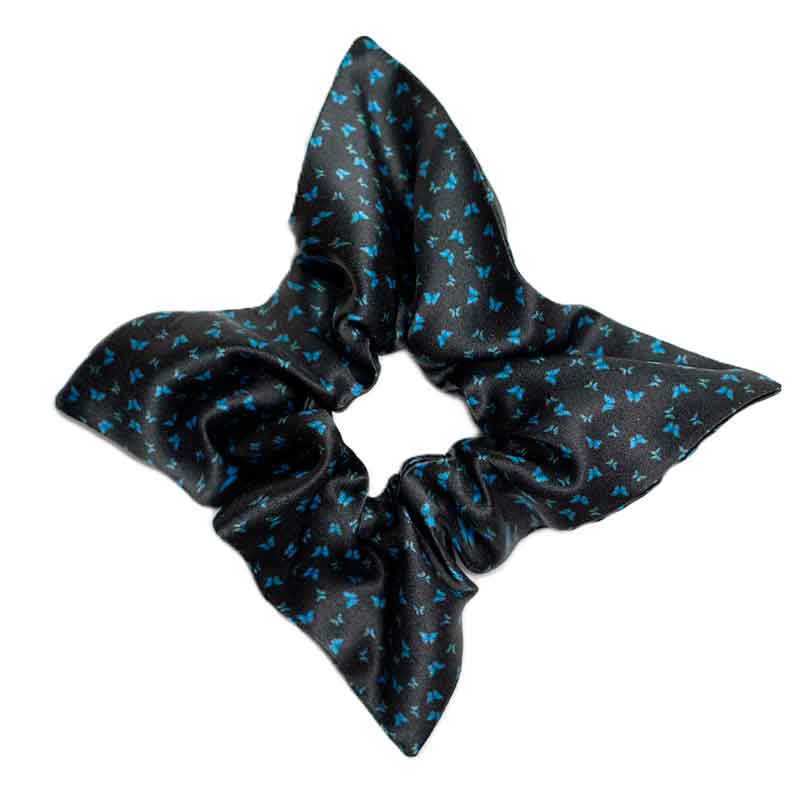 Шелковая резинка-звезда для волос Mollen Орея черная