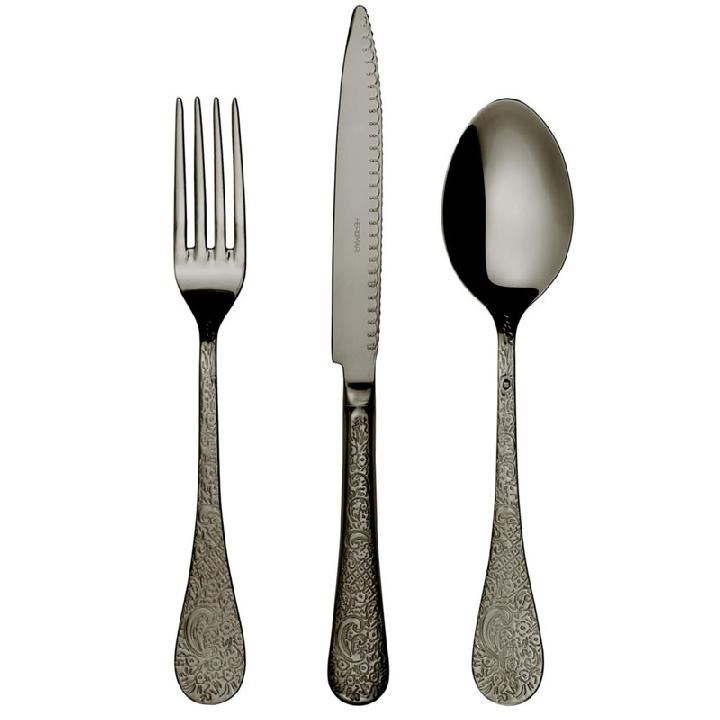 Набор столовых приборов Herdmar Betty 24 предмета на 6 персон, антрацит