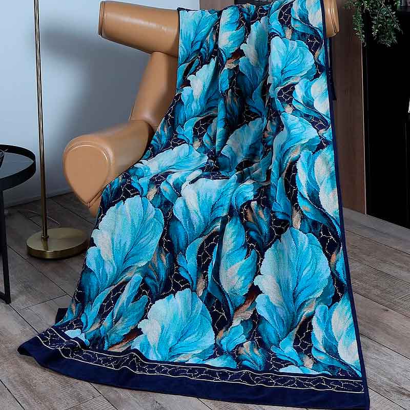 Плед Feiler Brise 150x230см, голубой