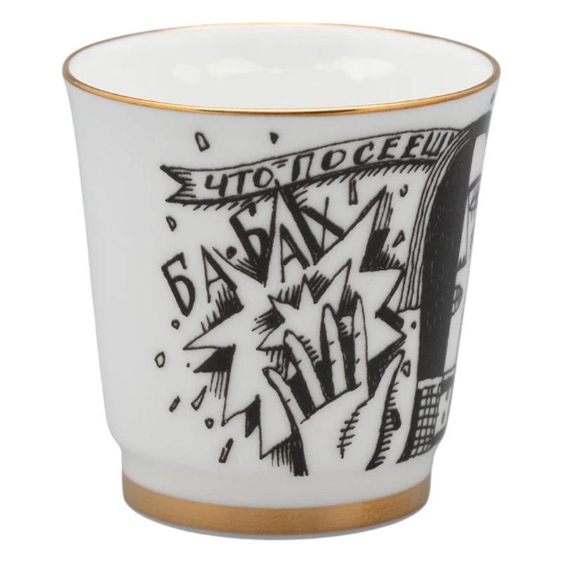 Набор стопок Императорский фарфоровый завод Пословицы русского народа 70мл, 6шт