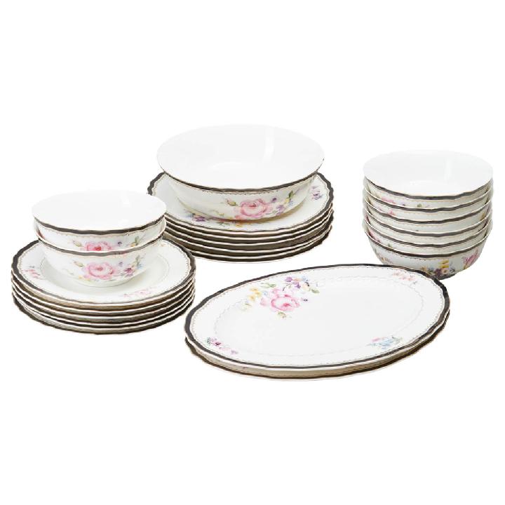 Сервиз обеденный Lefard Мейсенский Букет 23 предмета на 6 персон