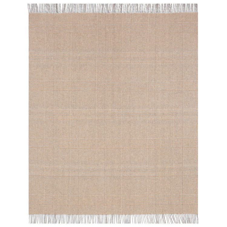 Плед 150x200см Biederlack Naturals & Plaids Двойная клетка