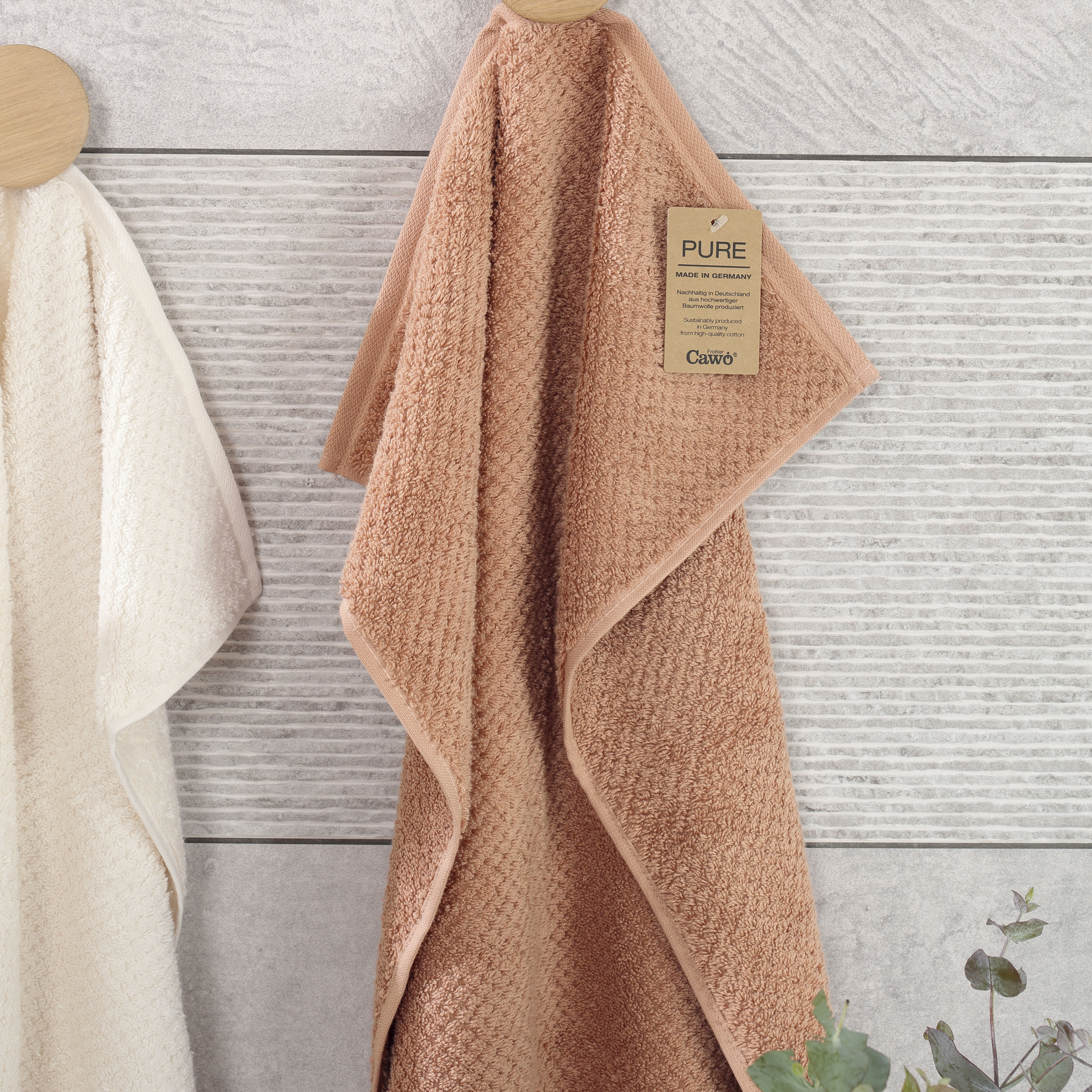 Полотенце махровое Cawo Pure 30x50см, цвет зеленый