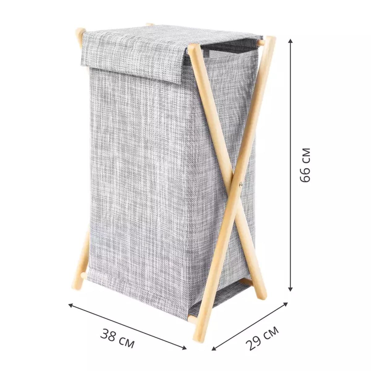 Корзина для белья 45л Casy Home 30x25x60см