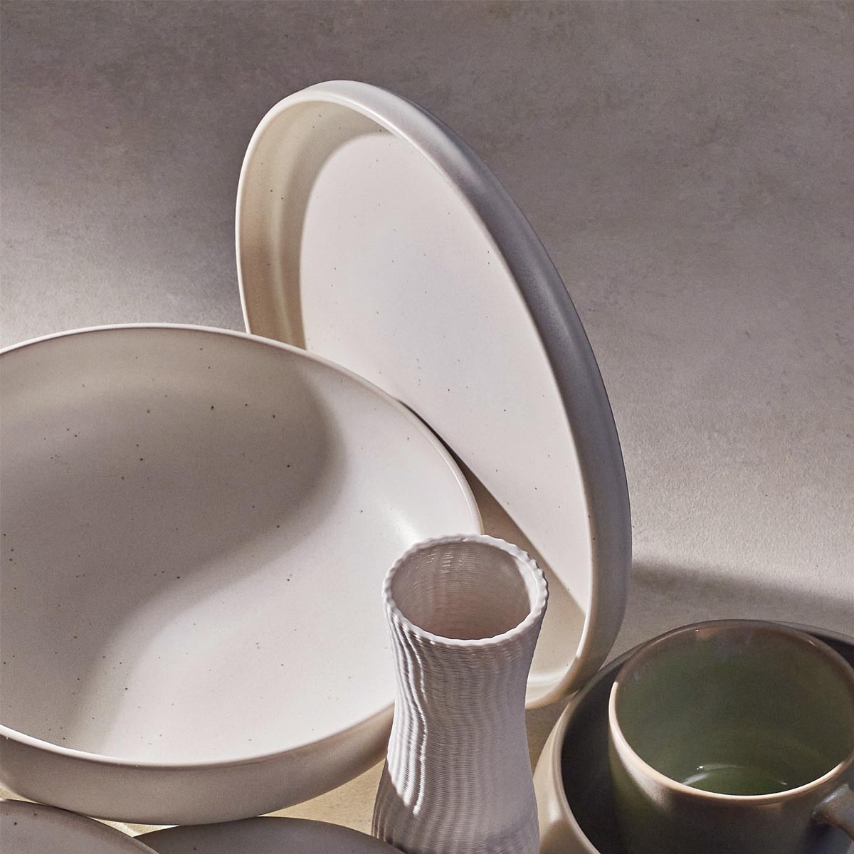 Тарелка 25см Kenai Ceramics Nordline, цвет экрю