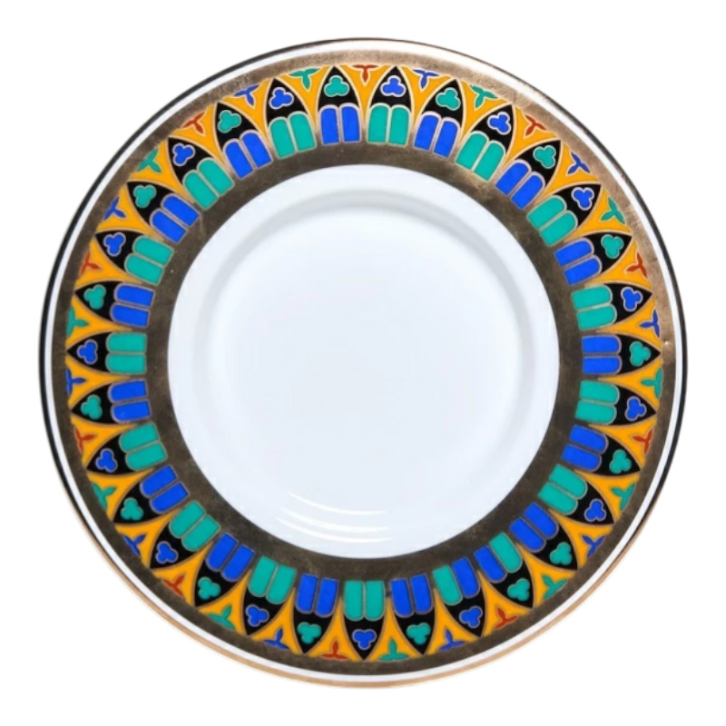 Кружка с блюдцем и крышкой Императорский фарфоровый завод Готический