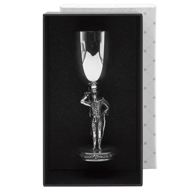 Рюмка Кольчугинский Мельхиор Охотничий домик Честь имею