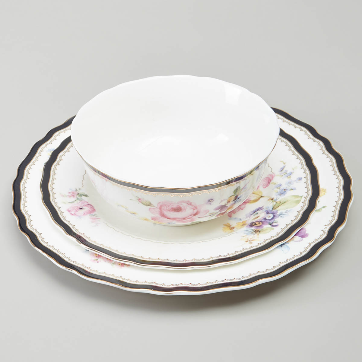 Сервиз обеденный Lefard Мейсенский Букет 23 предмета на 6 персон