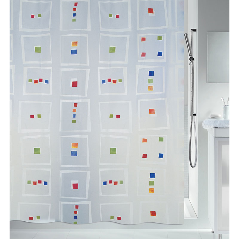 Штора для ванной Spirella Linus, 180х200см, цвет разноцветный