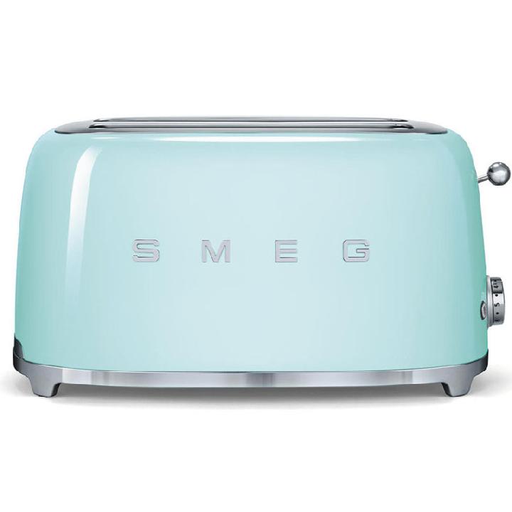 Тостер на 4 ломтика Smeg 50’s Style, пастельный зеленый