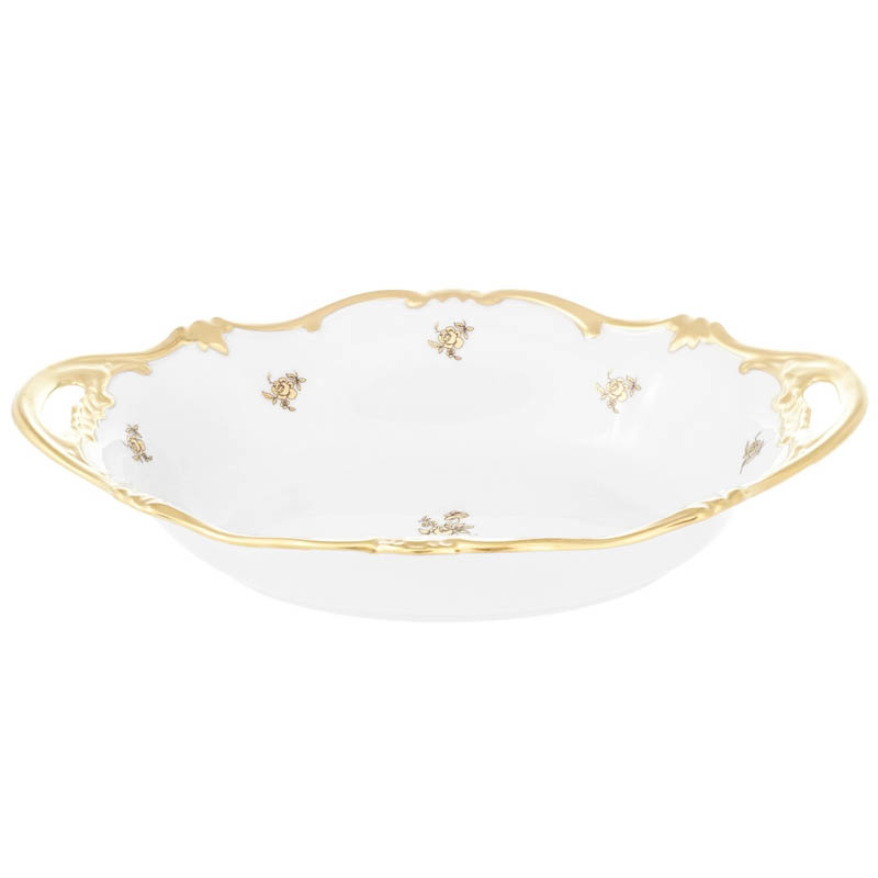 Хлебница Weimar Porzellan Роза Золотая