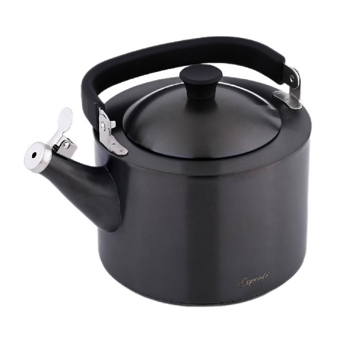 Чайник наплитный со свистком Esprado Magnifico 2,5л, матовый черный