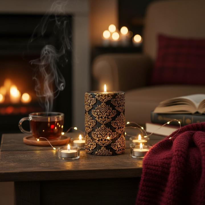 Свеча фигурная с росписью Zapel Данидин-vintage малая