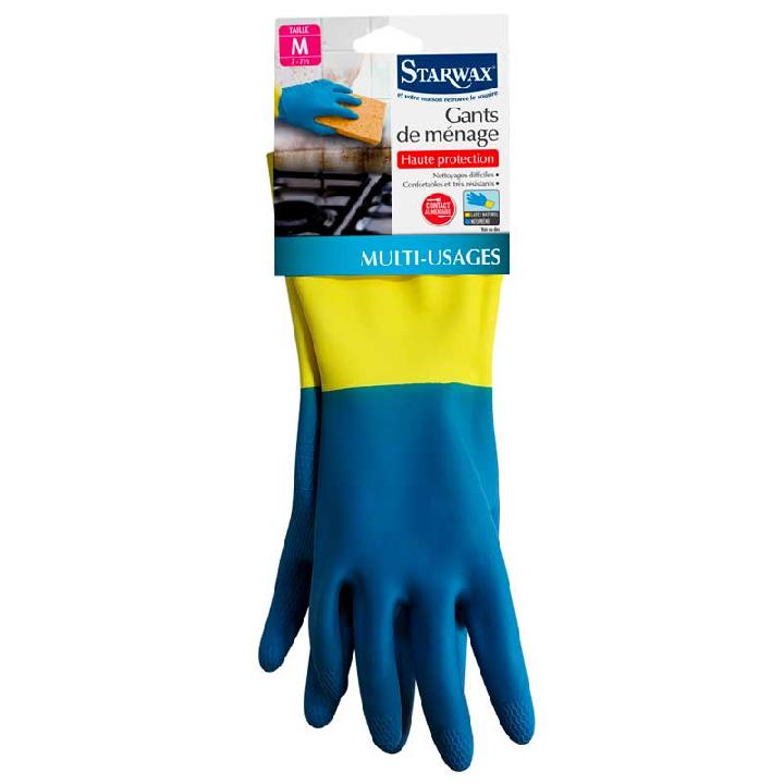 Перчатки резиновые Starwax для домашних работ, размер L