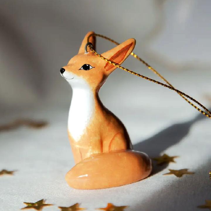 Елочная игрушка Ярославская Керамическая Мануфактура Лис