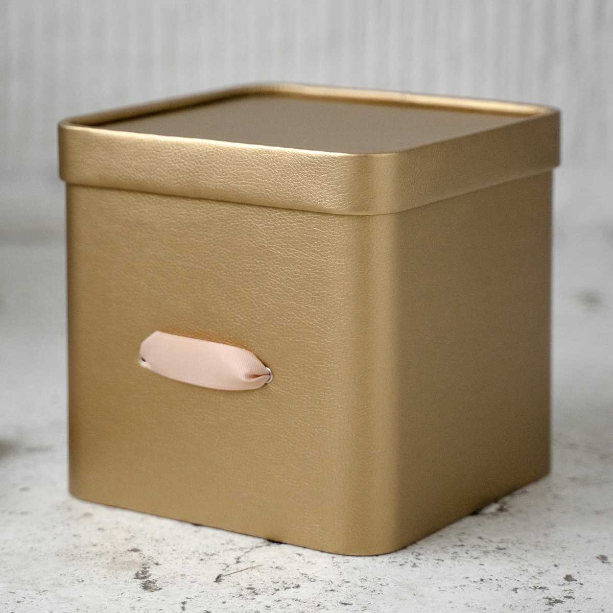Коробка для хранения Rompicato Cube S, цвет золотой