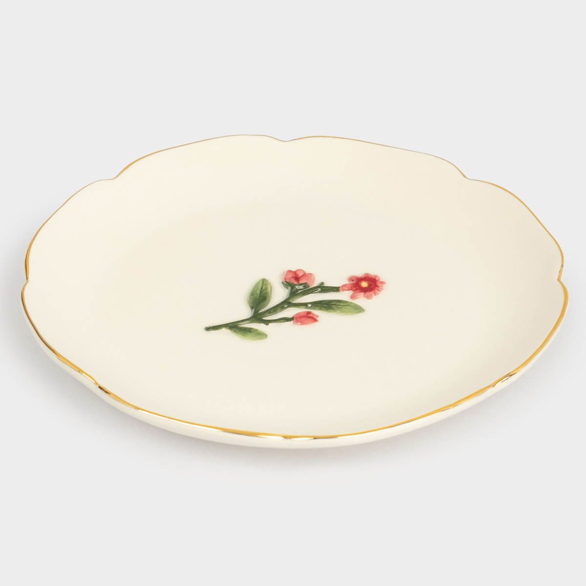 Тарелка десертная Anna Lafarg Сиреневое Утро Фиолетовые цветы