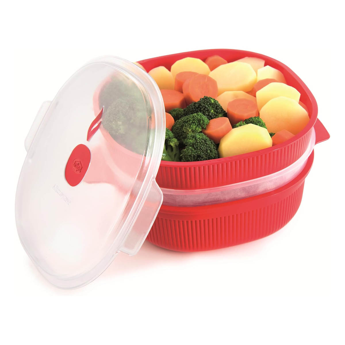 Емкость для приготовления на пару в микроволновой печи Snips MICROWAVE 4л, цвет  красный